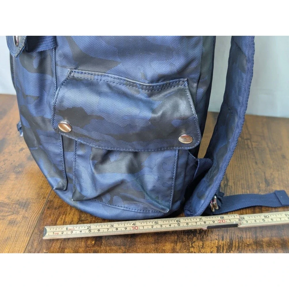 Duchamp London Laptop Backpack Rucksack Blue/Gray Camouflage
